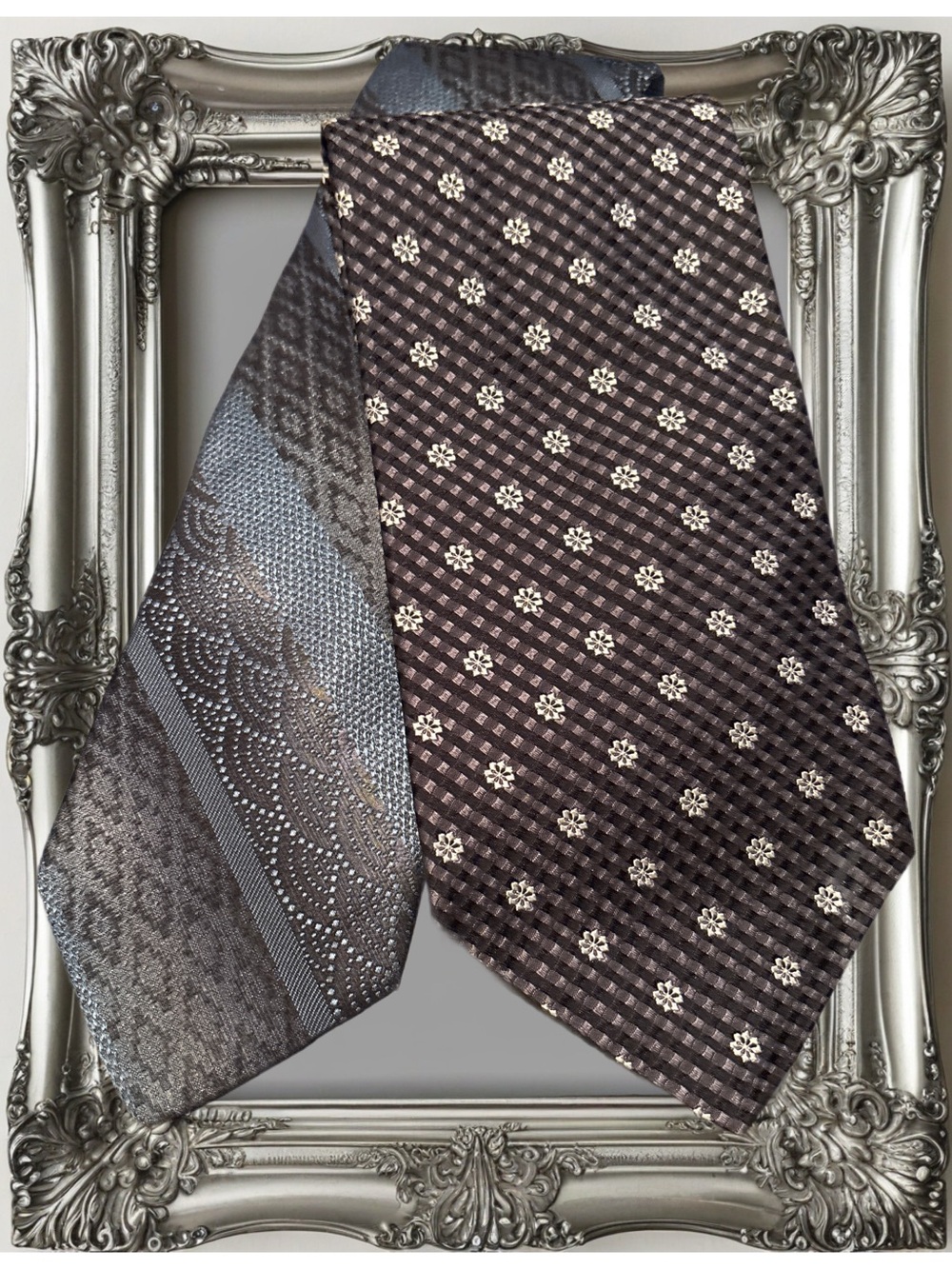 Vintage Dion Set of 2 Classic Patterned Ties Brand: